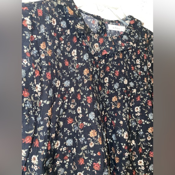 Doen Organic Cotton Plus Floral Boho Cottagecore Praire Top XS - Picture 7 of 11